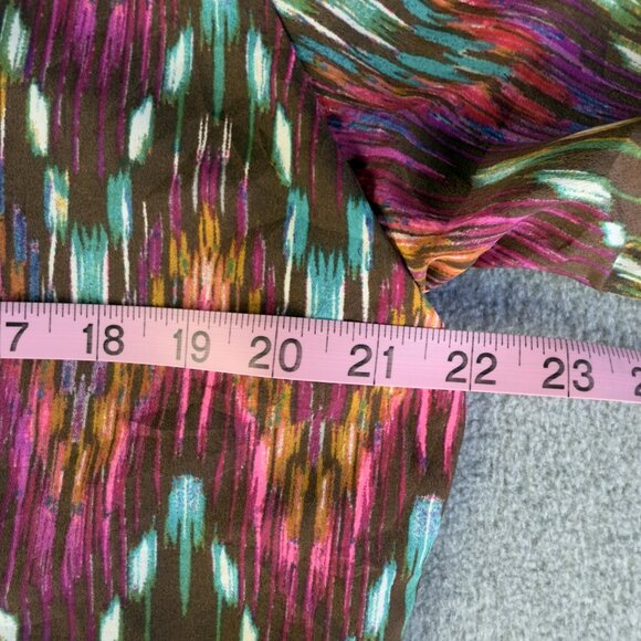 ROCK 47 by WRANGLER Multicolor Boho Ikat Print Boat-Neck Tunic L South Western - Picture 8 of 11